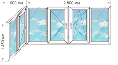 Цены на остекление балконов и лоджий в домах серии И-155 размером 3800x1450