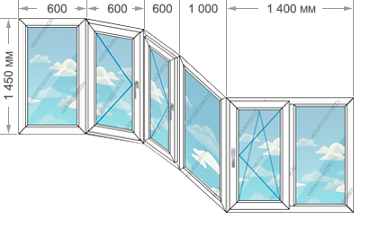 Цены на остекление балконов и лоджий в домах серии П-3М размером 4200x1450