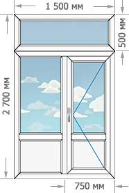 Цены на пластиковые окна ПВХ в домах серии Сталинка размером 1500x2200