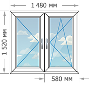 Установка пластиковых окон в домах серии И-209А размером 1480x1520