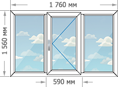 Установка пластиковых окон в домах серии И-491А размером 1760x1560