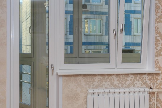 Балконный блок из профиля Veka Softline